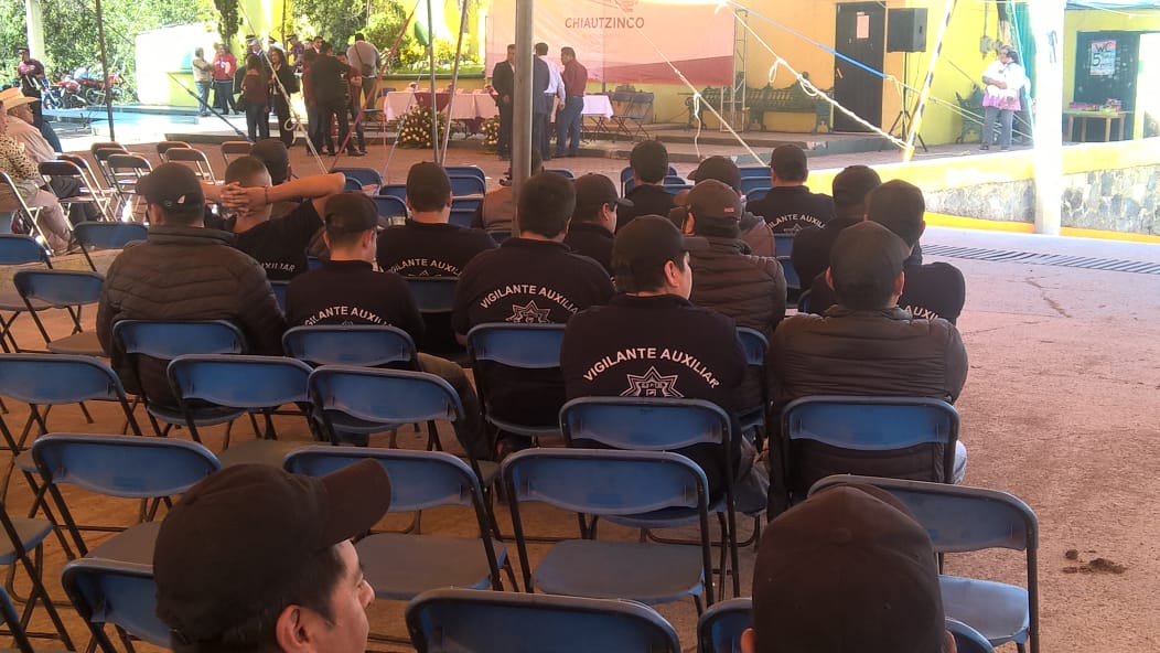 Guardias ciudadanas refuerzan seguridad en Chiautzingo