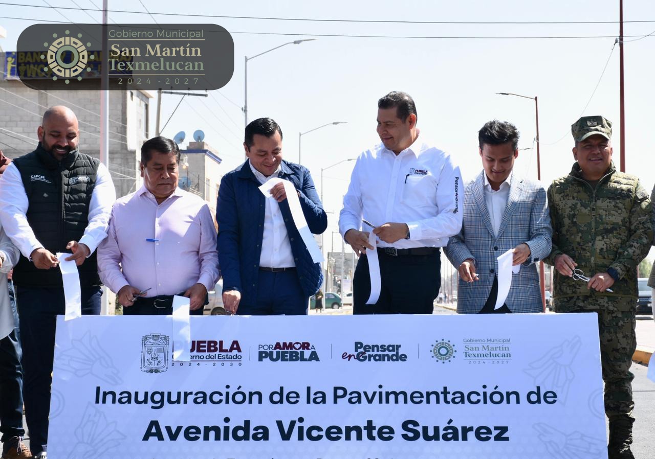 Armenta y Juan Manuel Alonso inauguran obras en Texmelucan