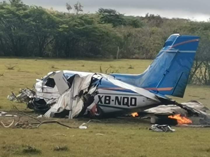 VIDEO Se desploma avioneta en Chiapas; hay un herido
