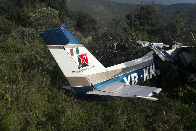 Otra avioneta de la Escuela 5 de Mayo se desploma y deja un muerto y un herido