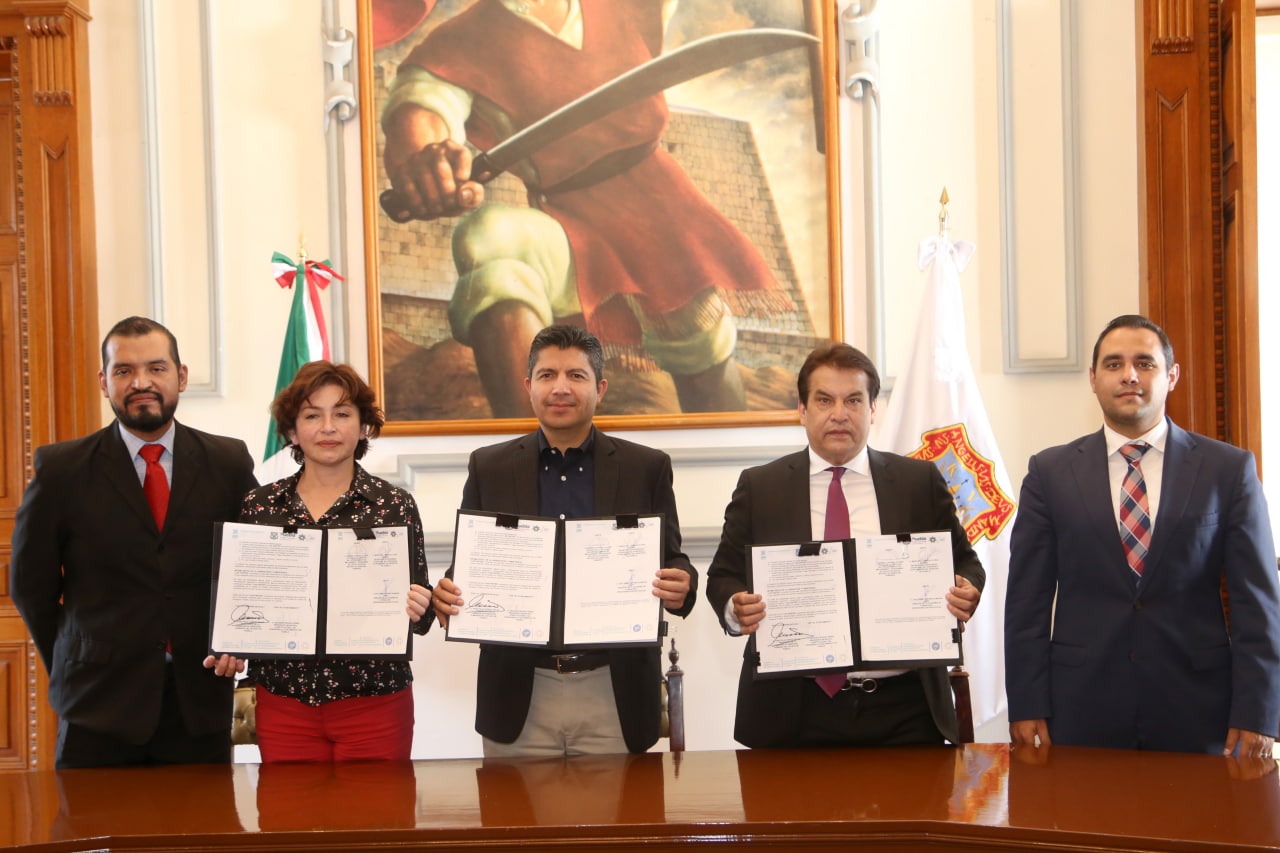 Convenio de colaboración entre el Ayuntamiento de Puebla y la CEDH