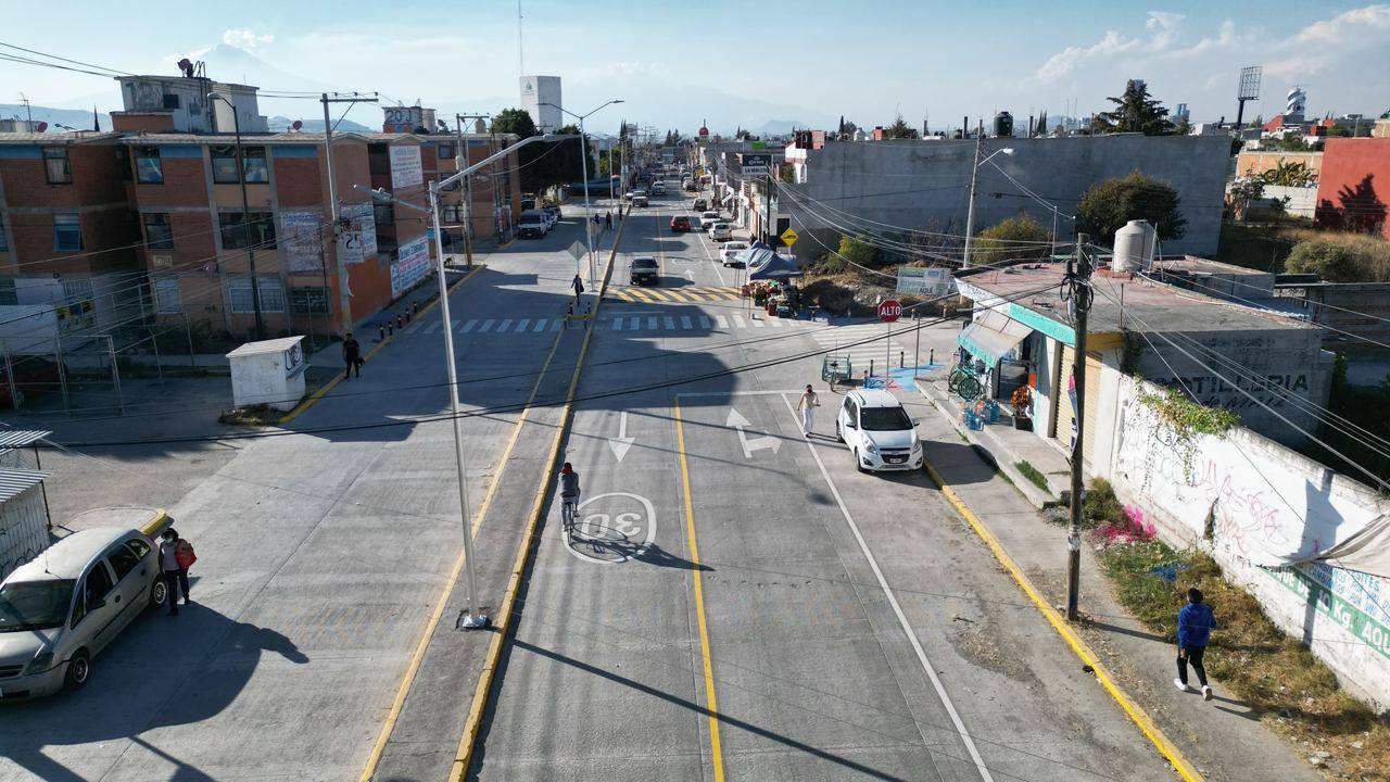 Ayuntamiento de Puebla entrega calle rehabilitada en San Ramón