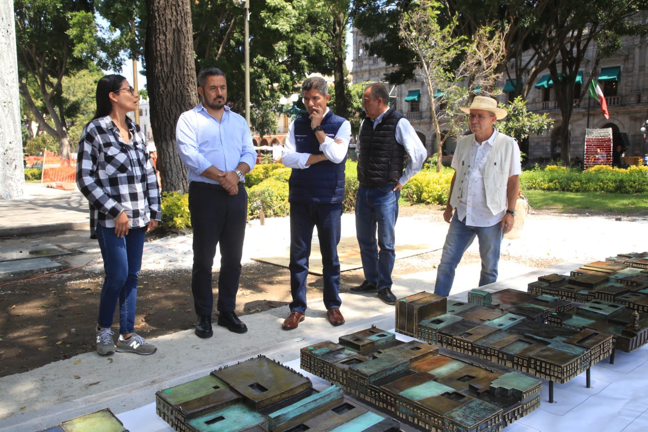 Ayuntamiento de Puebla reubica la maqueta monumental del centro histórico
