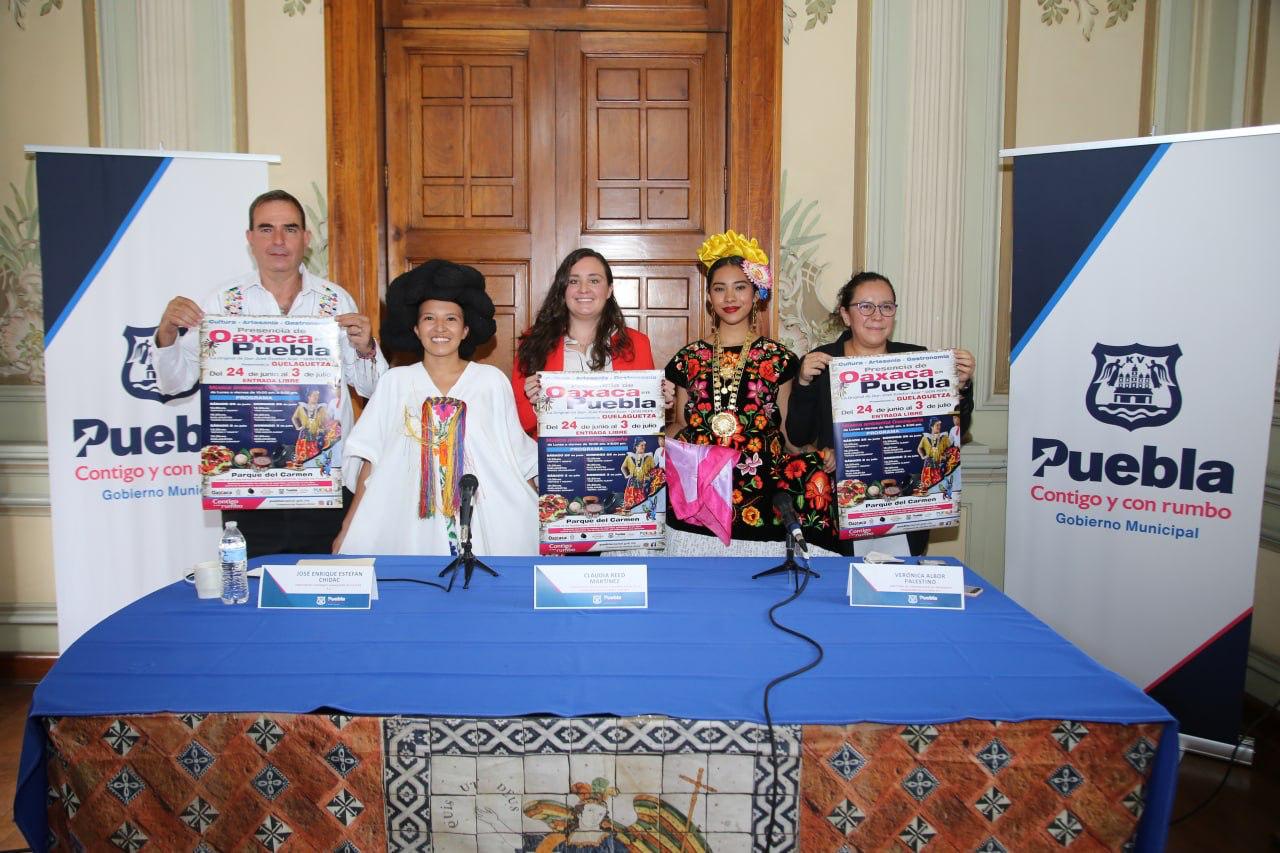 El ayuntamiento de Puebla invita a disfrutar diez días de Oaxaca en Puebla
