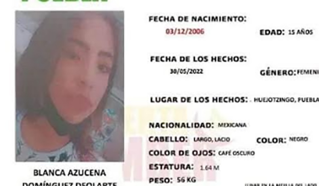 En Huejotzingo localiza a Ailyn pero lanzan alerta para ubicar a  Blanca