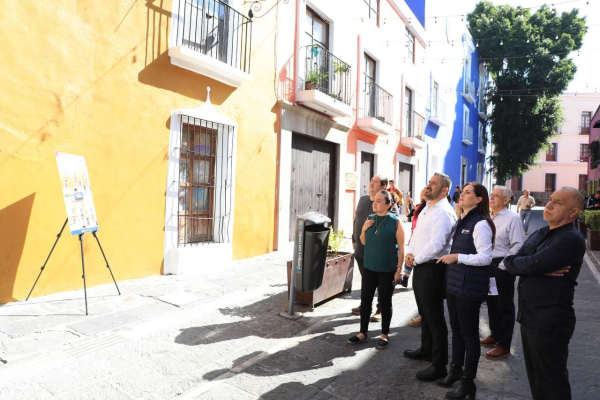 Ayuntamiento de Puebla interviene 17 fachadas en el centro histórico