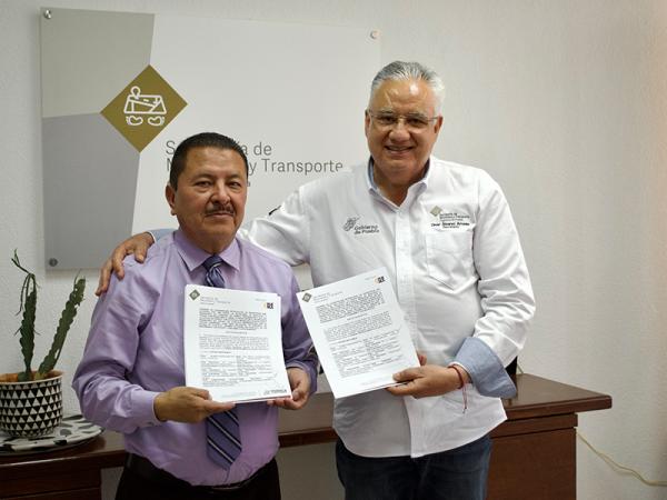 Signan gobiernos de Puebla y Tlaxcala convenio en materia de transporte público