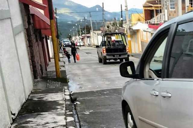 Tras balacera, marinos habrían detenido a dos personas en Huauchinango