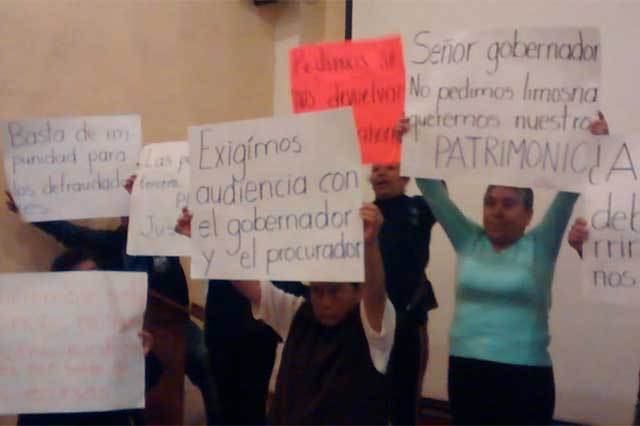 Defraudados por Bampeco en Tehuacán exigen devolución de su dinero