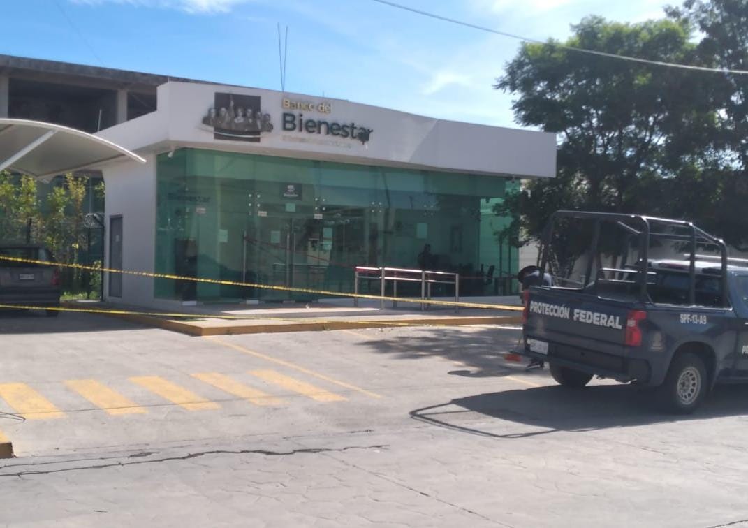 Intentan robar el banco del Bienestar en Tlalancaleca