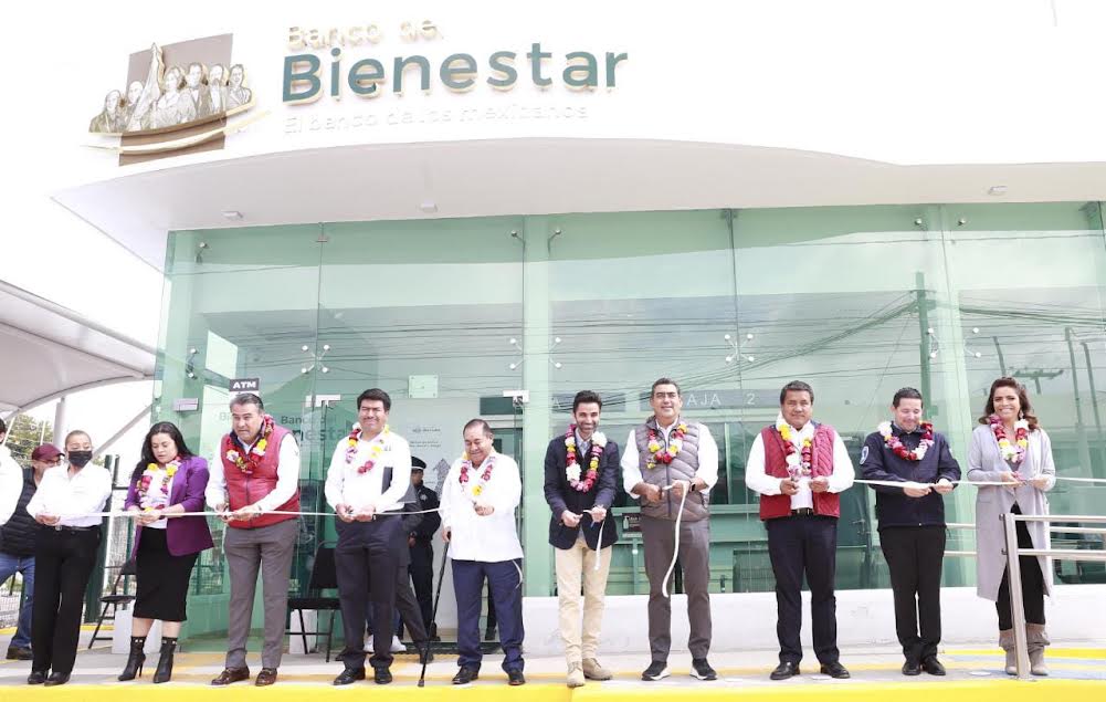 El Banco del Bienestar en Amozoc fue inaugurado por Céspedes