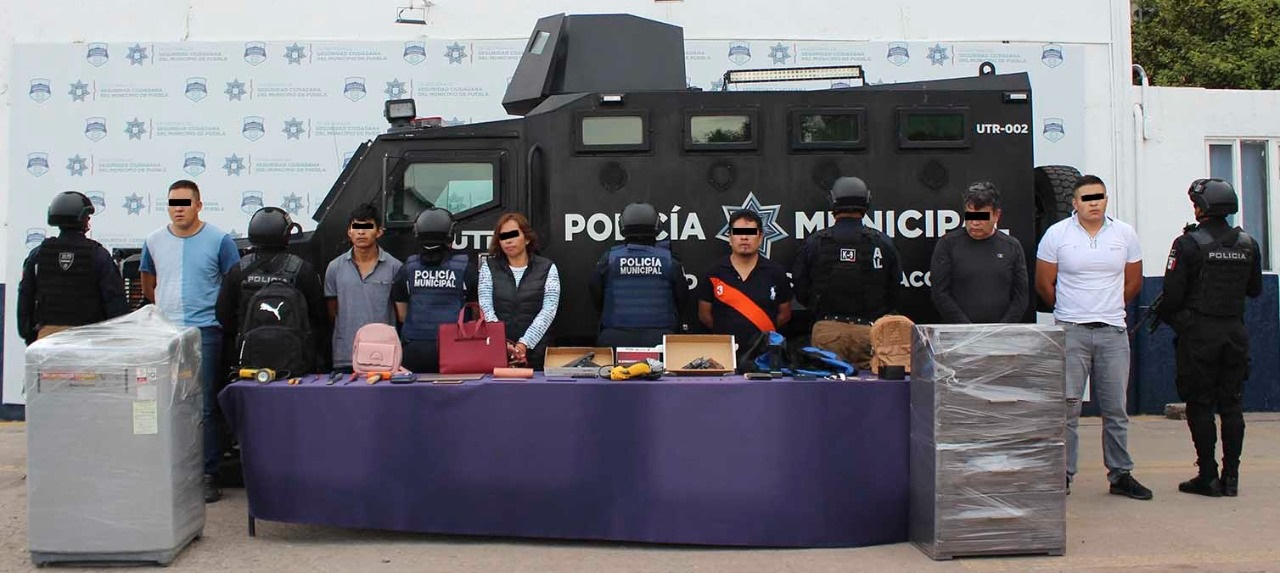 Cae banda ligada con 40 robos violentos a casas en Puebla