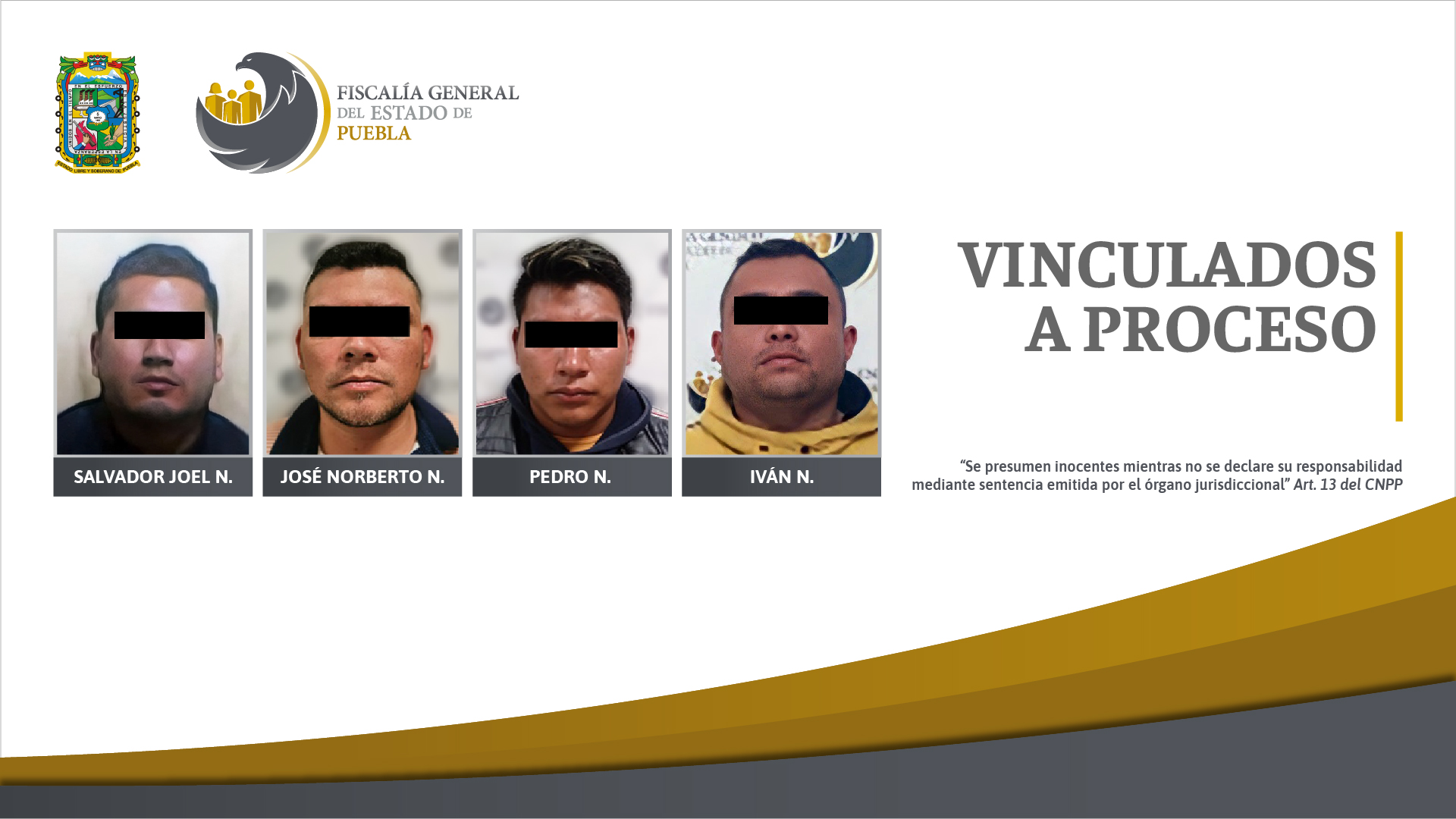 Vincula a proceso a banda que robó 10 millones de pesos en Granjas Atoyac