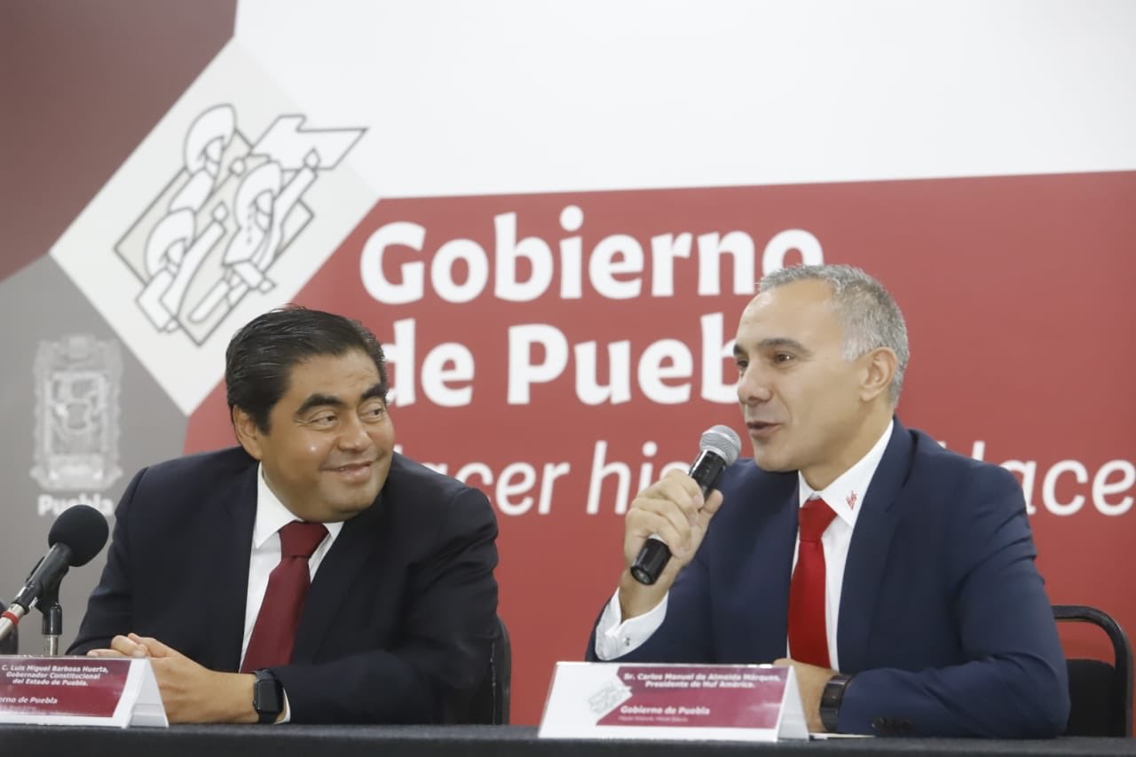 En VIVO: Barbosa anuncia inversión en Puebla de Huf Group