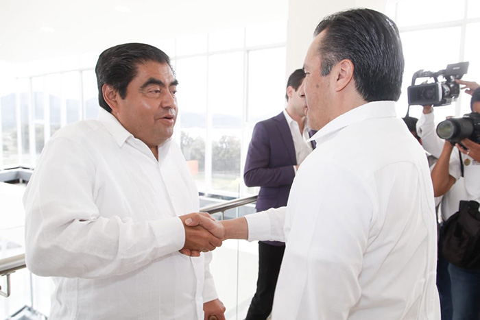 Barbosa y gobernador de Veracruz se reúnen en G5 de Tehuacán