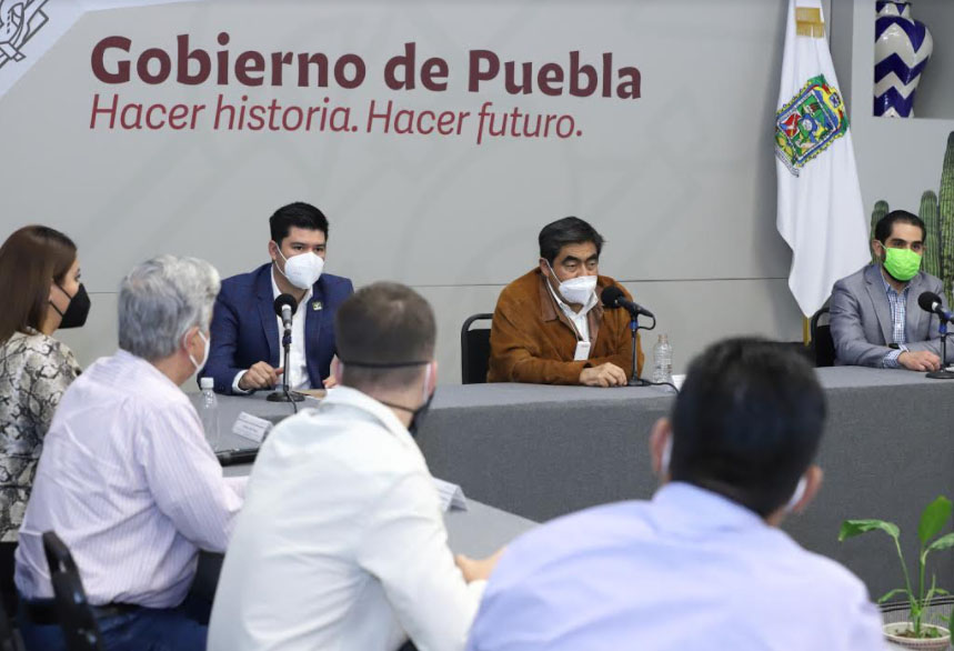Miguel Barbosa se reúne con presidentes municipales electos del Partido Verde