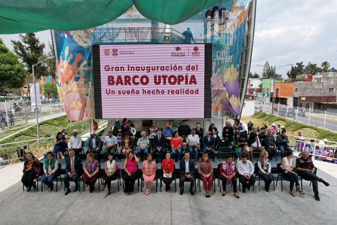 Sheinbaum inaugura Barco Utopía, el acuario interactivo más grande de LATAM