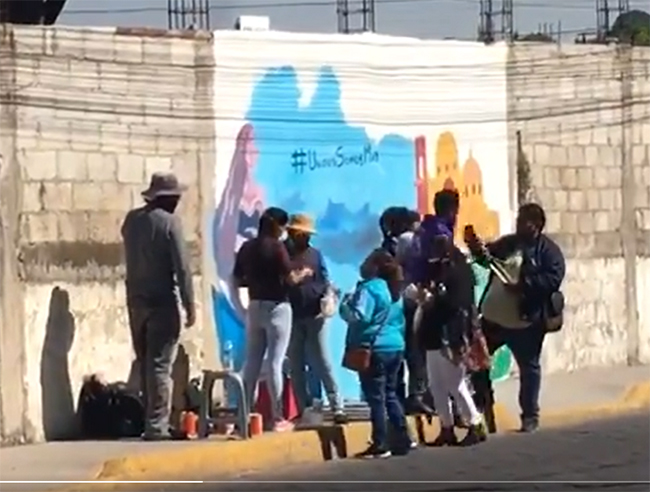 Analizan sanción a candidato del PES que pintó mural en San Andrés Cholula