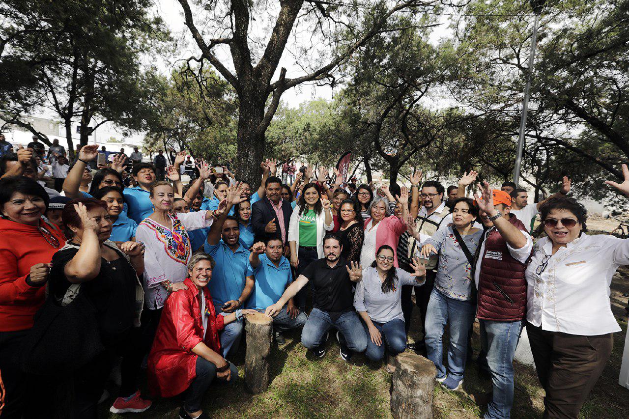 Ayuntamiento y colonos de Clavijero rehabilitan espacios públicos