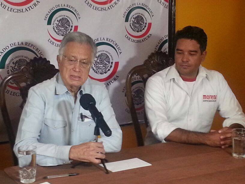 Promueve Bartlett  en Tehuacán consulta popular contra Reforma Energética