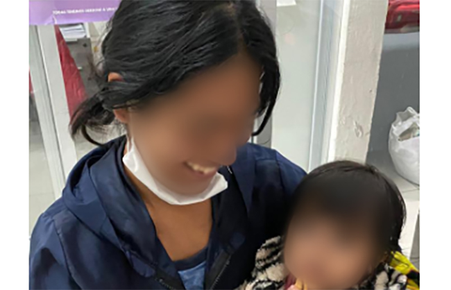 FGE recupera bebé robada de los brazos de su madre en Puebla