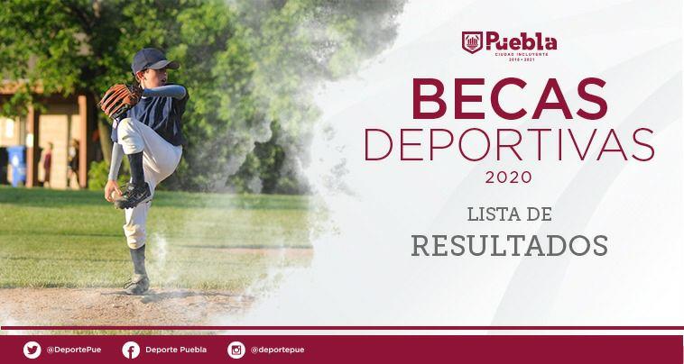 Publican resultados del Programa Becas Deportivas 2020 en Puebla