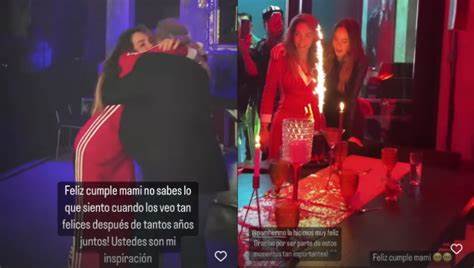 Belinda celebra a su mamá con fiesta rockera 
