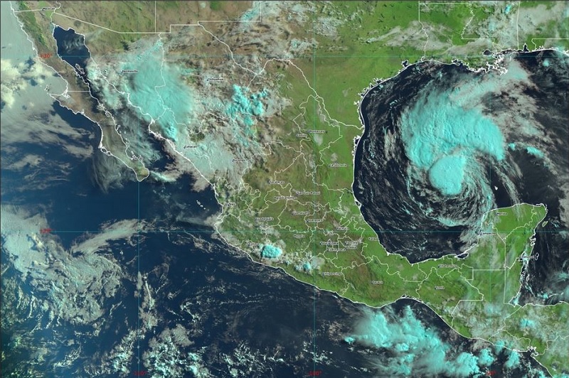 Beryl va hacia Tamaulipas; se prevén lluvias muy fuertes en Puebla