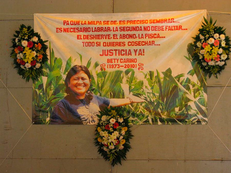 Conmemorarán en Chila aniversario luctuoso de activista Bety Cariño