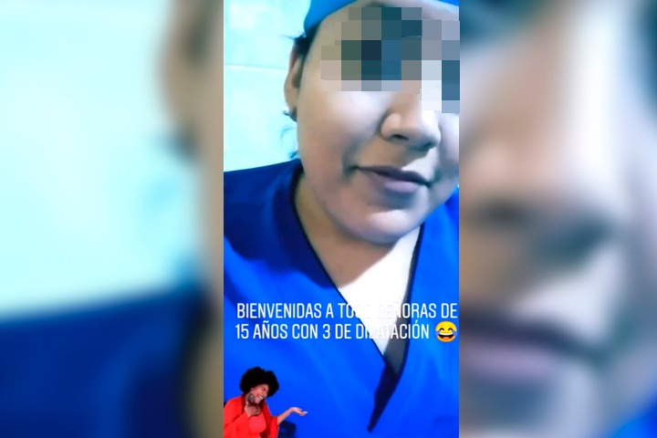 VIDEO Estudiante de medicina se burla de mujer en pleno parto
