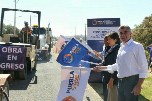 Invertirán 12.4 mdp en recuperación de carretera Paso de Cortés-Cholula