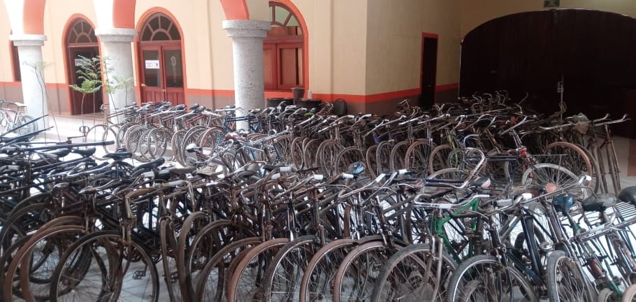 Localizan en vivienda de Ajalpan más de 140 bicicletas robadas 