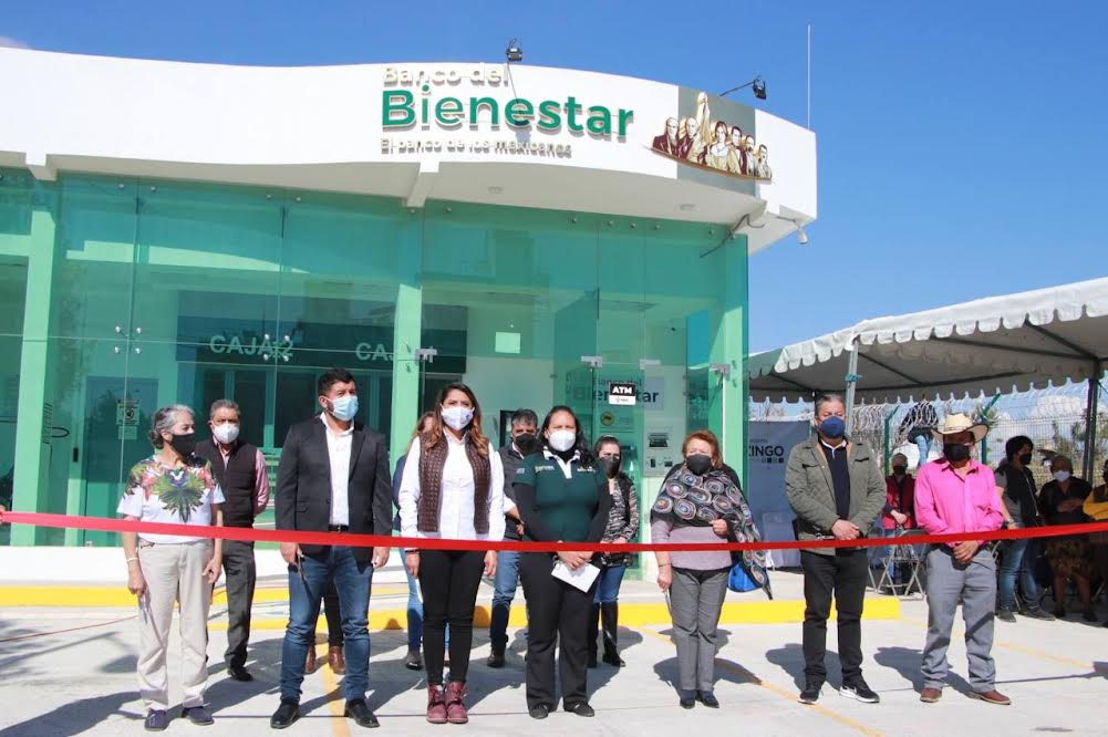 Angélica Alvarado inaugura Banco de Bienestar en Huejotzingo