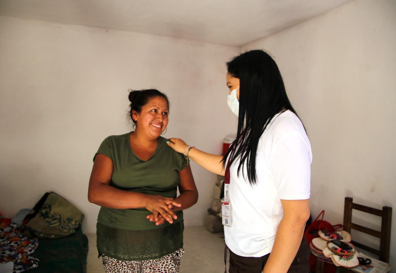 Ejecuta Bienestar acciones de vivienda en la Sierra Nororiental