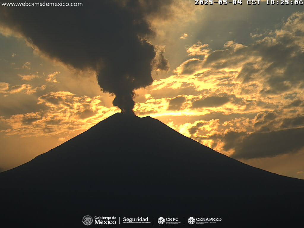 Todo en calma con el Popo; solo registra 12 exhalaciones en 24 horas