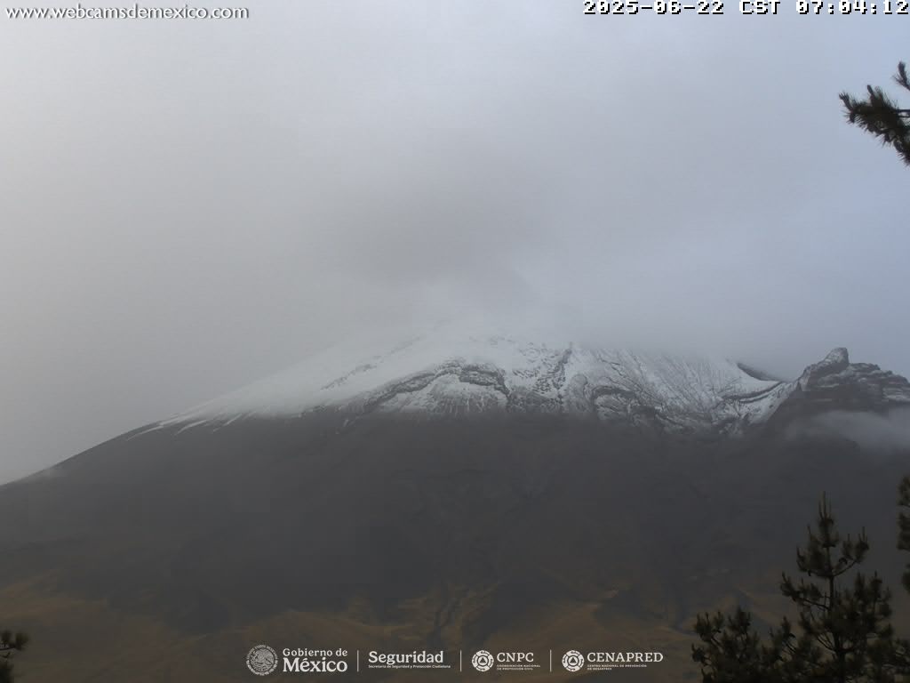 Popocatépetl registra 48 exhalaciones de baja intensidad y 542 minutos de tremor
