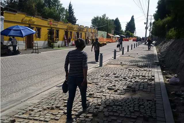 Mantiene San Andrés bloqueo hacia calles de San Pedro