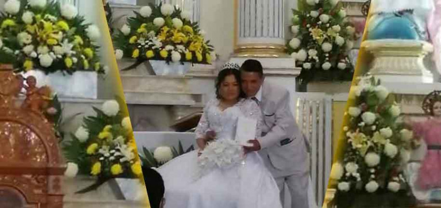 Novia que perdió su vestido en un AU por fin se casa en El Seco