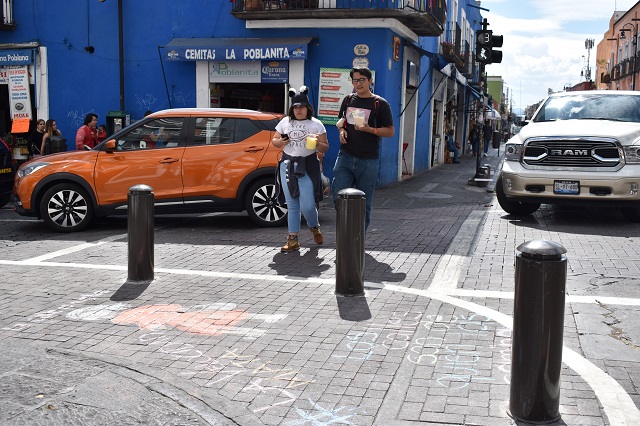 No se instalarán más bolardos en el centro de Puebla: Covián 