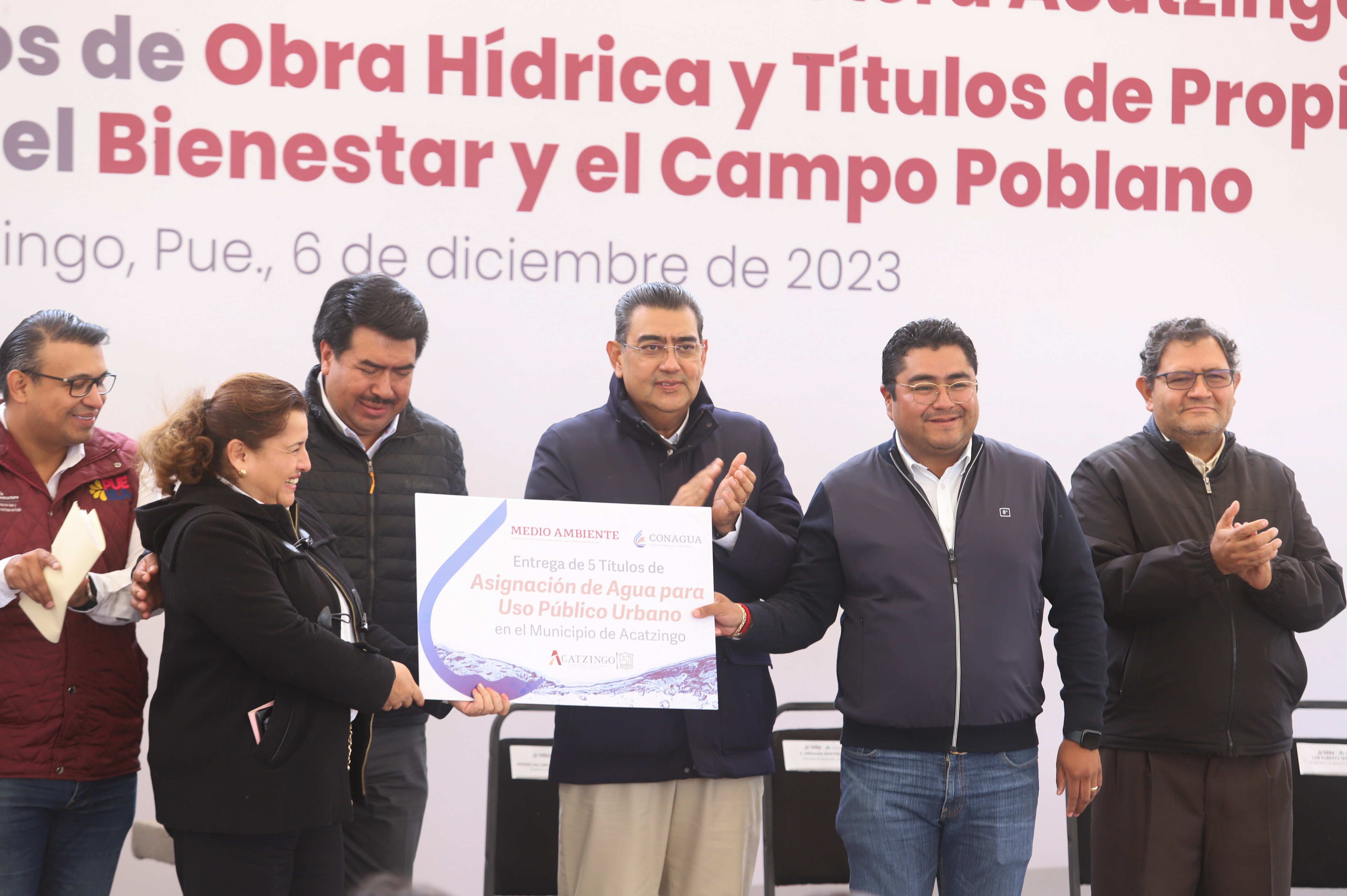 En Acatzingo, gobierno de Puebla garantiza acceso al agua potable