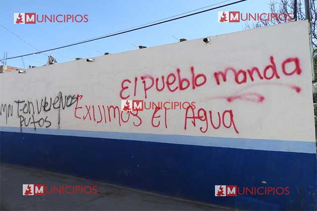 Suspenden protestas en Juan C. Bonilla tras vandalismo en casa del edil