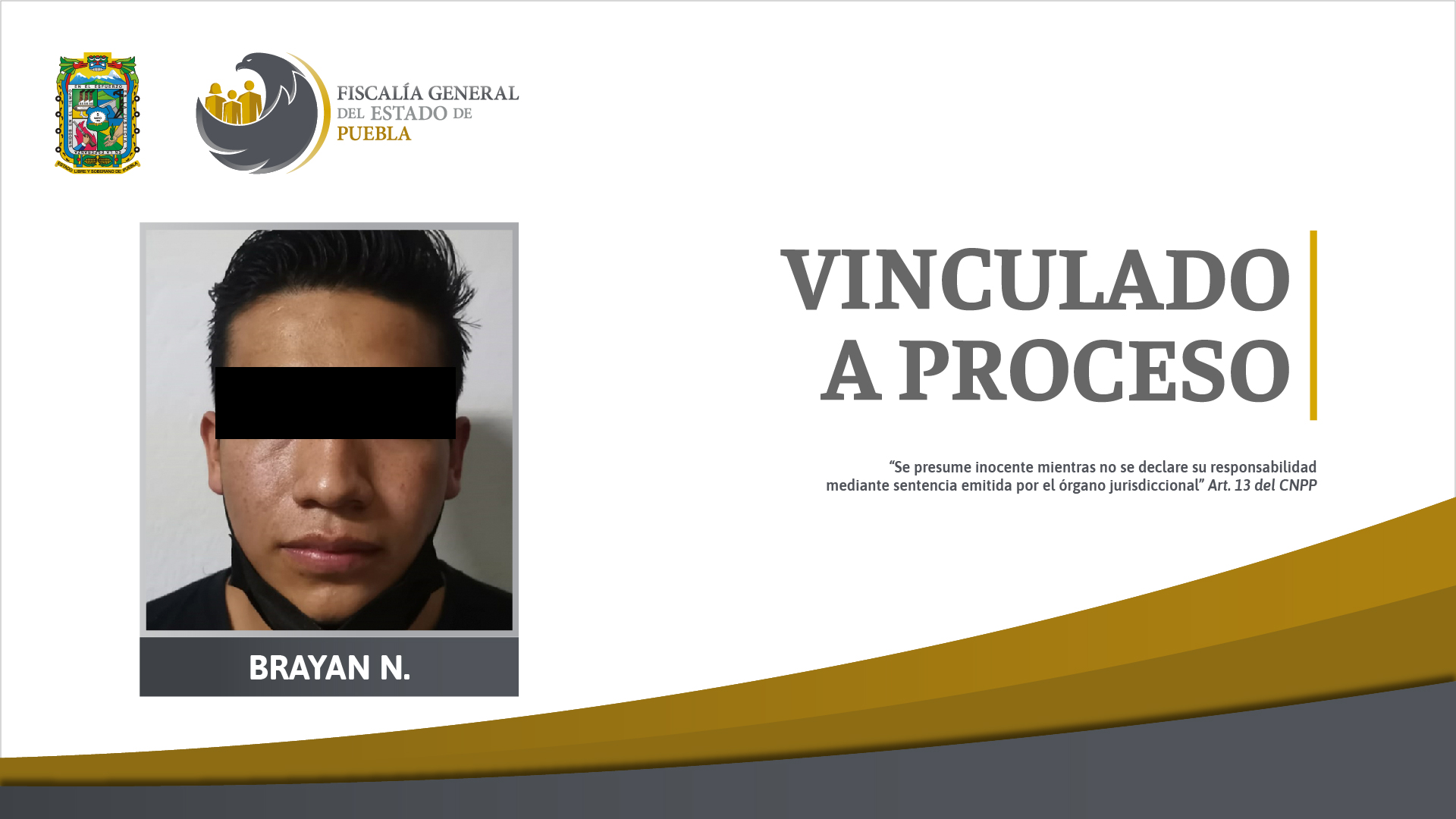 Brayan ahorcó a un empleado del Ayuntamiento de Puebla en un hotel de la capital