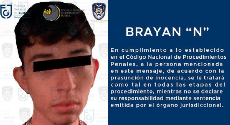 Cae Brayan en Puebla, acusado del feminicidio de Patxy en la CDMX