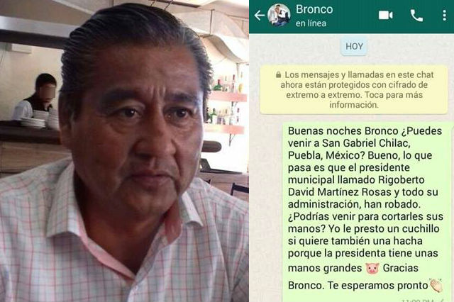 Córtale las manos al edil, piden ciudadanos de Chilac a El Bronco