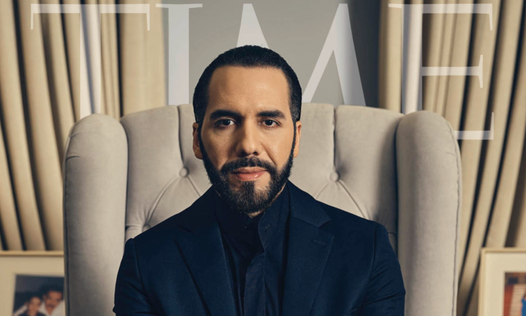 Bukele protagoniza portada de revista TIME y afirma que no buscará tercer mandato