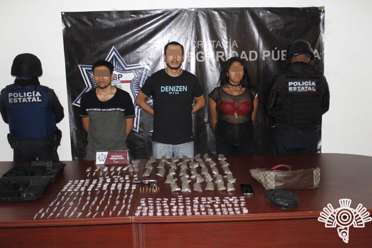 Se pelearon en San Baltazar Campeche y los detuvieron por droga