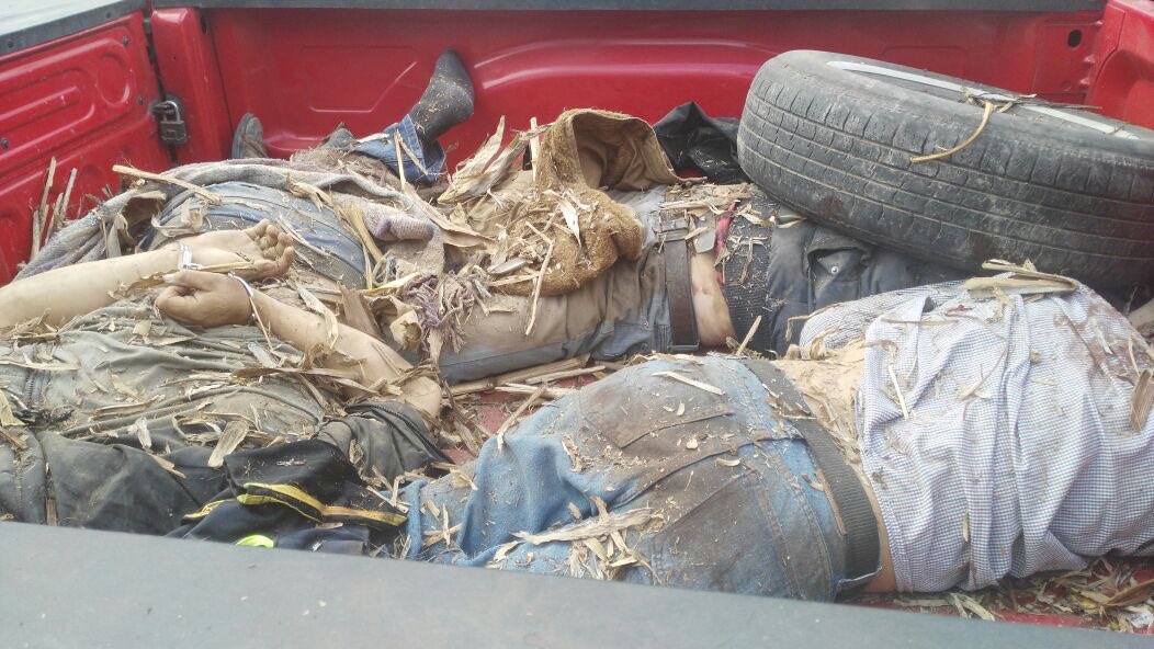 Cadáveres de 3 policías levantados en Puebla son abandonados en Veracruz