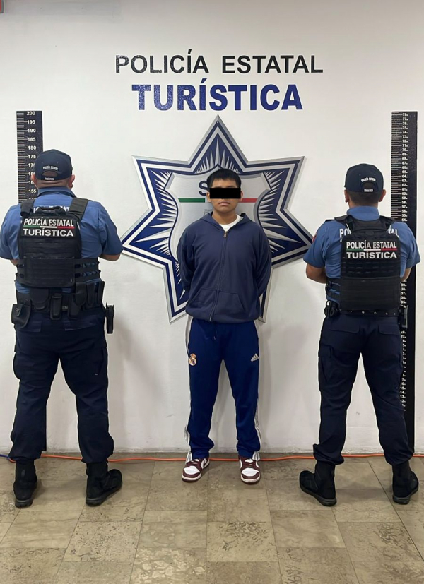 Cae hombre con posible LSD y marihuana en Centro Histórico de Puebla