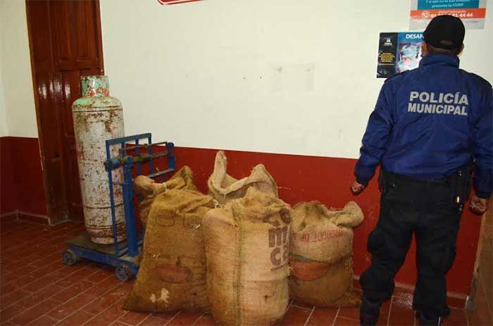 Recupera policía café y objetos robados en finca de Cuetzalan