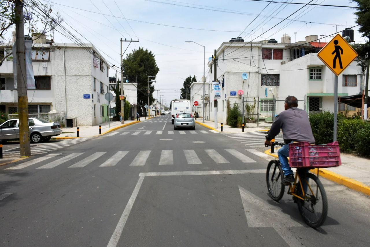 Ayuntamiento de Puebla rehabilita calle en Guadalupe del Conde